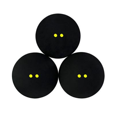 China High quality sports rubber material can be customized for single and double point match squash for sale