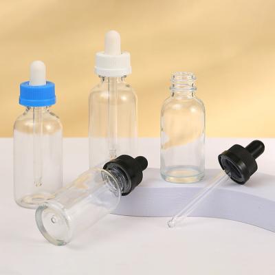 China Clear Essential Oil Empty Glass Dropper Bottles 5ml 10ml 15ml for sale