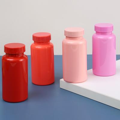 China De Pillen Plastic Fles die van de vitaminecapsule het Rode Roze Lege Supplement van 150Ml verpakt Te koop