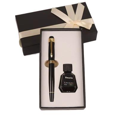 China Customized Innovative Biodegradable Packaging Black Ink Pen Set Gift Boxes EVA Insert for sale