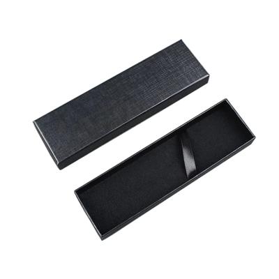 China Black Pen Innovative Biodegradable Packaging Rectangle Gift Pen Box for sale