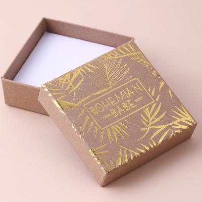 China Ring Pink Jewelry Packaging Rigid Box Paper Bracelet Table 10*10*3.5cm 500 Pcs à venda