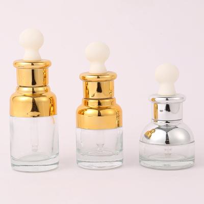 China Customized Colors Glass Bottle Alu dropper Senior PAK Warehouse Pipette Oils Serum Ear Dropper Oil Bottle Chemist Glass Dropper Bottles for sale