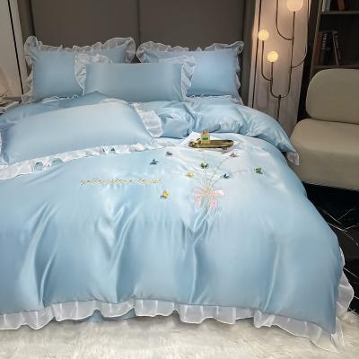 China Princess Washed Silk Sheet Bedding Set for sale