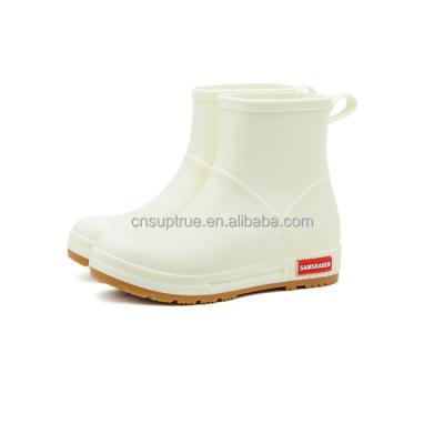 China Hot Sale Waterproof All-match Short Version Soft Waterproof Women's PVC High Quality Rain Boots for sale