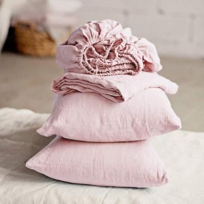 China Nondisposable Natural Wrinkle Feeling Nondisposable Cotton Wash Sand Modern Soft Comfortable Bed Sheet Twin 3pcs for sale