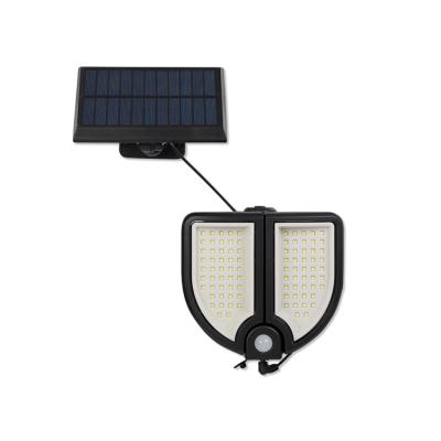 China 2021 Residential PIR Light Motion Sensor Battery Operated Lights Outdoor With Solar Panel for sale