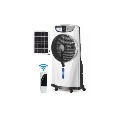 China Hotel Factory Wholesale Solar Rechargeable AC DC Mist Fan for sale