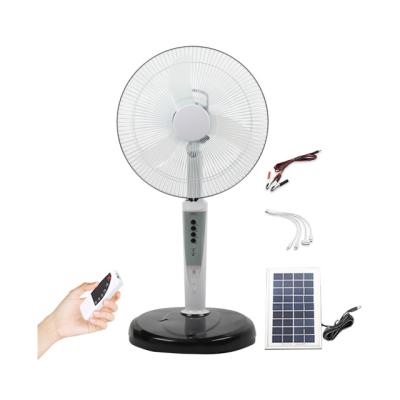 China Latest Power Rechargeable Cheap Standing Fan Battery Solar Charge 18 Inch for sale