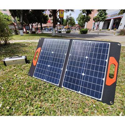 China ETFE Usb 5v/12v Pd/18v DC Output Monocrystalline Solar Panels Waterproof 60w Etfe Portable Sunpower Folding Solar Panel for sale