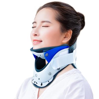 China Breathability Neck Brace Adjustable Medical Adjustable Correction Orthosis Spinal Head Neck Brace for Neck Pain Relief for sale