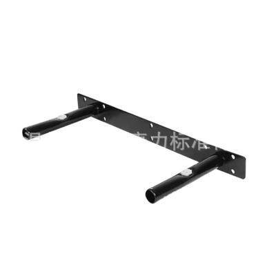 China Easy To Install Black Double T Support Shelf Support Bracket Metal Invisible Hidden Floating Shelf Bracket Single Layer Manufacturer for sale