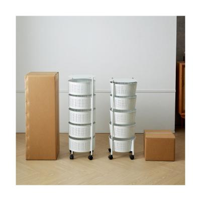 China Stocked 5 tier revolving kitchen vegetable rack is removable for easy transportation for sale