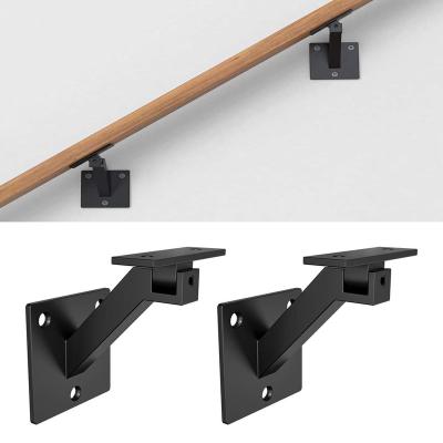 China Minimalist Adjustable Wall Mounted Stair Railing Shelf Brackets Heavy Duty Metal Shelf Fence Floating Brackets for sale