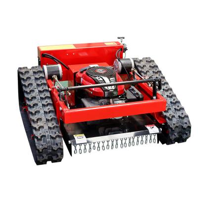 China 4-Stroke Spot Crawler Lawn Mower Remote Control Orchard Gasoline Lawn Mower for sale