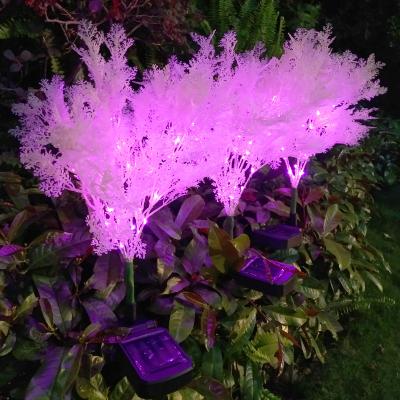 China Pin Light Outdoor Waterproof Retro Frost Shaped LED Decorative Frost Light Garden Solar Lawn Light Landscape Yard for sale