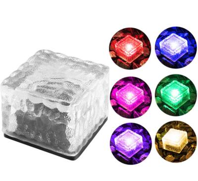 中国 IP68 Powerful Led Outdoor Solar LED Glass Brick Light For Garden Yard Pathway Patio Underwater Pool Light 販売のため