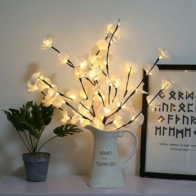 Китай Modern 70cm Led Simulation 20leds Orchid Branch Lights Tree Table Lamp LED Willow Branch Lights for Christmas Party Wedding Home Decoration продается