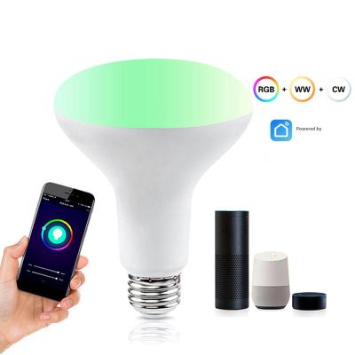 China Tuya Wifi Residential BR30 9W Smart Bulb Works with Alexa Google Home en venta