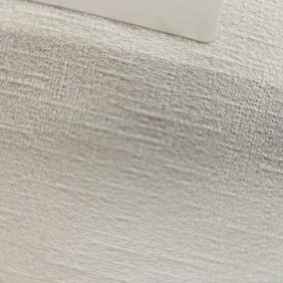 China Antistatic For Digital Printing Use White Bleach Twist Chiffon Fabric Fake Fabric Shirts Blouses Fabric for sale