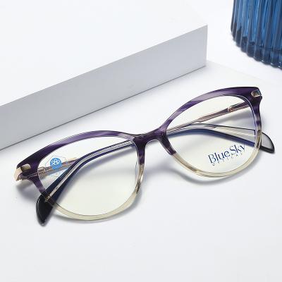 China Acetate optical frames Private Label Women Acetate Frame Blue Light Blocking Optical Glasses 2020 for sale