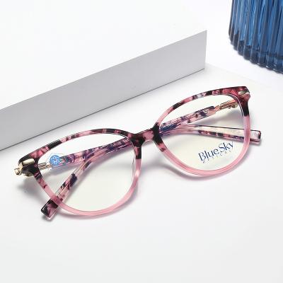 China Acetate optical frames Stylish Adult Women Acetate Frames Blue Light Blocking Optical Glasses 2020 for sale