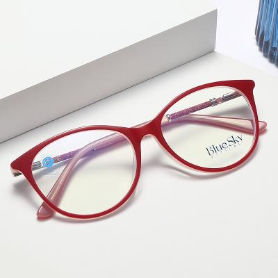 China Acetate optical frames Ready Standard Mazzucchelli Acetate Anti Blue Light Frames Optical Glasses River for sale