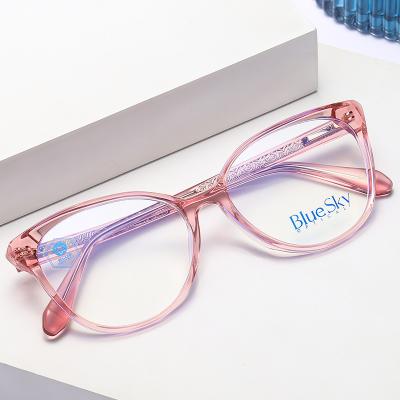 China Acetate optical frames New Product Anti Blue Light Eyewear Bumble Bee Fashion Designer Futuristic Scent Spectacle Acetate Eyeglass for sale