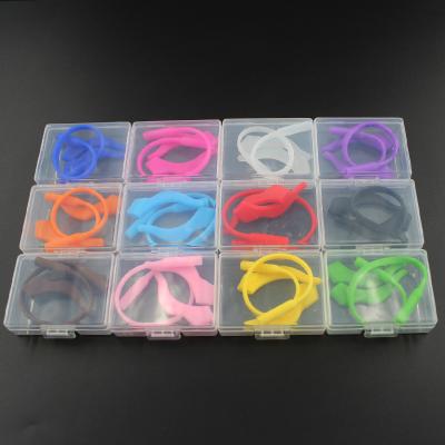 China Kids Silicone Eyeglass Strap Ear Grip Hooks Anti-slip Retainer Cord Holder Glasses Sunglasses 170mm-200mm for sale