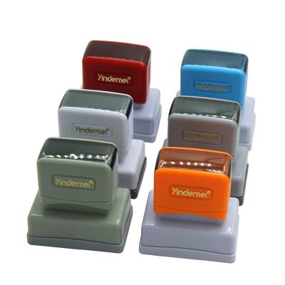 China Office Self Inking Rectangular Double Backing Office Flash Stamp Foam Pre Inked Flash Stamps for sale