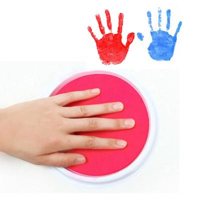 China Toy Stamp Pad Craft Colorful Permanent Finger Ink Pad Decoration Durable Refill Ink Stamp Pad for sale