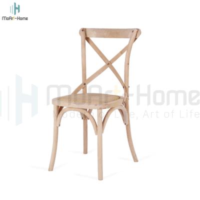 China Eco - Friendly Wholesale Price Wooden Cross Back Dining Chair for sale