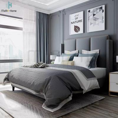 China Modern European Bedroom Furniture Latest Style Luxury Leather Double Bed for sale