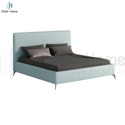 China Modern Home Bedroom Furniture PU Leather Bed Frame King Size for sale