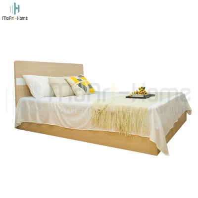 China Eco-friendly Good Quality Modern Furniture Bed Rooms Set , Modern Stable Structure Wooden Bed Frame Queen Size For Hotel Aprtment for sale