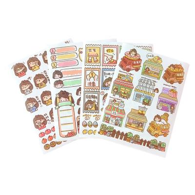 China Popular Waterproof Hot News Themes Cartoon Label Custom Printing Sheet Die Cut Kid Puffy Stickers for sale