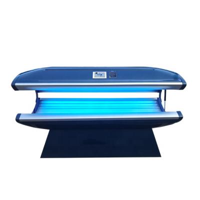 China Skin Tighten Sun Bed Solarium Booth Spray Tanning Lamp F10 UV Tanning Bed Model Factory Supply Brown Color Bed for sale