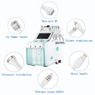 China Oxygen Facial Jet Pigment Removal Beauty Salon Machine CO2 Oxygen RF Ultrasound Machine for sale