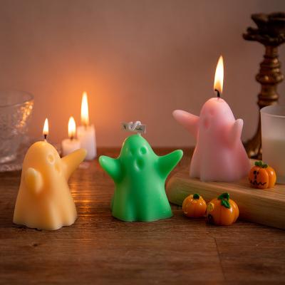 China Home Garden Wedding Parties Birthday Plant Paraffin Wax Halloween Little Ghost Candle Bulk Scented Candles For Decor for sale