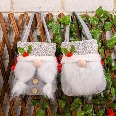 China Christamas Decoration 2023 Father Christmas Beard Pick Decoration Tote Bag for sale