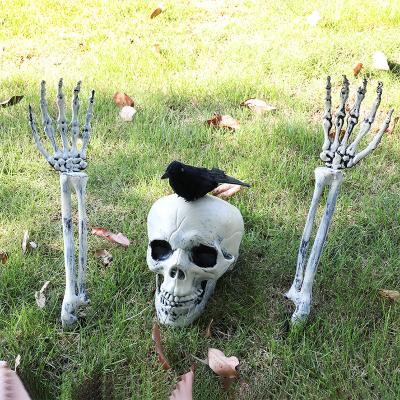 China Holiday Decorations 5Ft Plastic Articulated Halloween Human Movable Mr Bones Skeleton For Home Decoration for sale