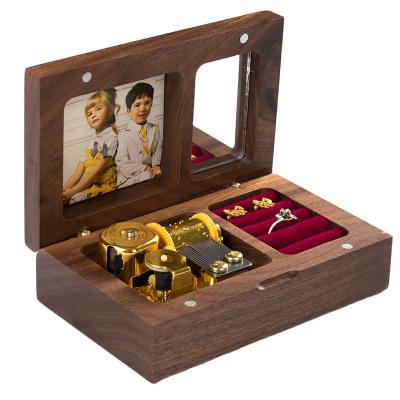 China Factory supply eco-friendly wooden color square jewelry box wooden jewelry box direct wooden box for sale