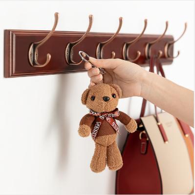 China (Other) Factory Wholesale Adjustable Customized Retro Multifunctional Handmade Rustic Wooden Coat Hook Rack for sale