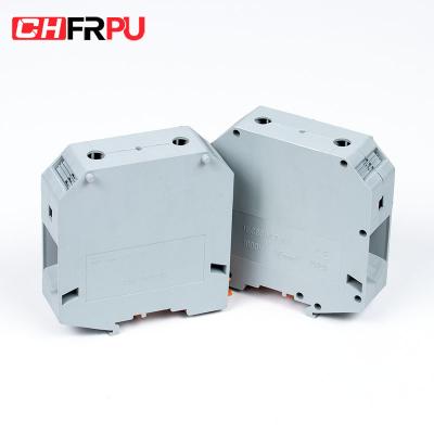 China CHFRPU UK95N 95mm2 DIN Rail Screw Terminal Block Box For Wire Conductor Brass Connector Electrical Terminal 1-3/0 for sale