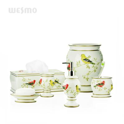 China Sustainable polyresin bathroom set for sale