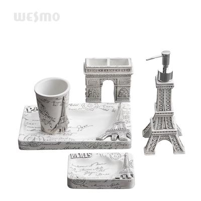 China Sustainable French Style Polyresin Bathroom Accessory for sale