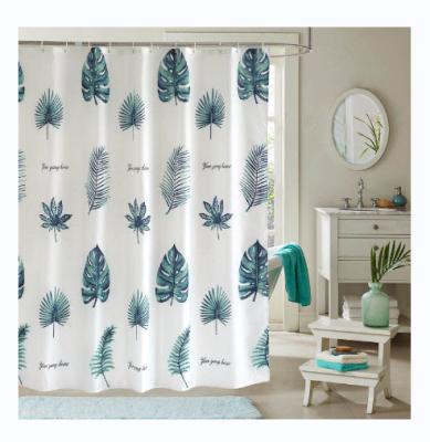 China 100% Durable Polyester High Quality Printed Striped Shower Curtain for sale