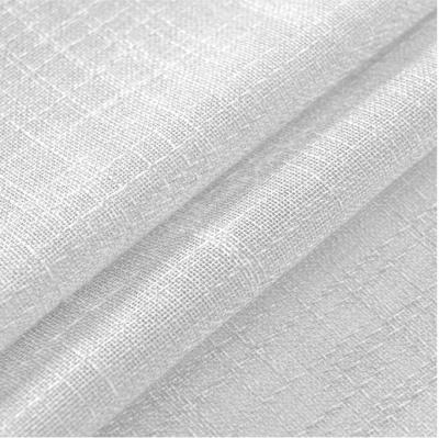 China Fire Retardant Wide Width Sheer Rope Swiss Polyester Voile For Window Curtain for sale