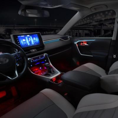 China Interior Atmosphere Light 64 Colors Car Styling LED Ambient Light For TOYOTA Highlander 2021 for sale