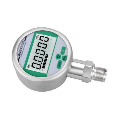 China Digital NPT1/4 Electric Manometer Stainless Steel Housing Intelligent Pressure Gauge for sale